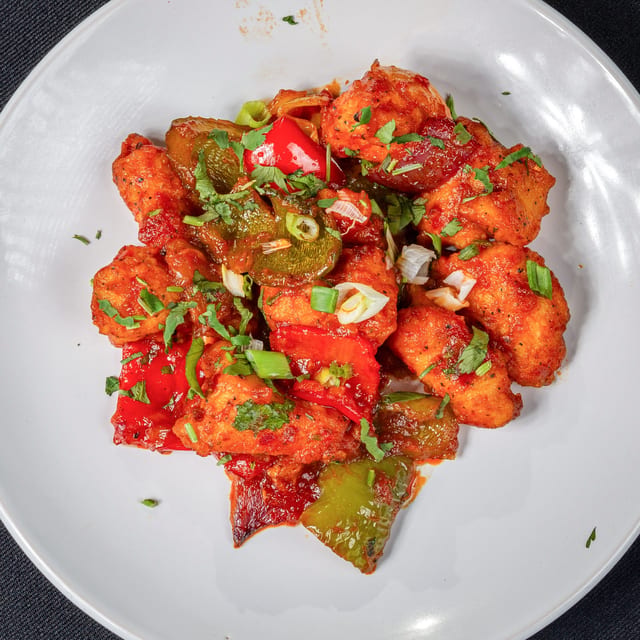 Chilli - Chicken / Shrimp / Fish.
