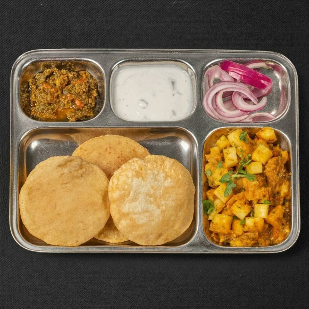 Chole Bature / Aloo Puri.
