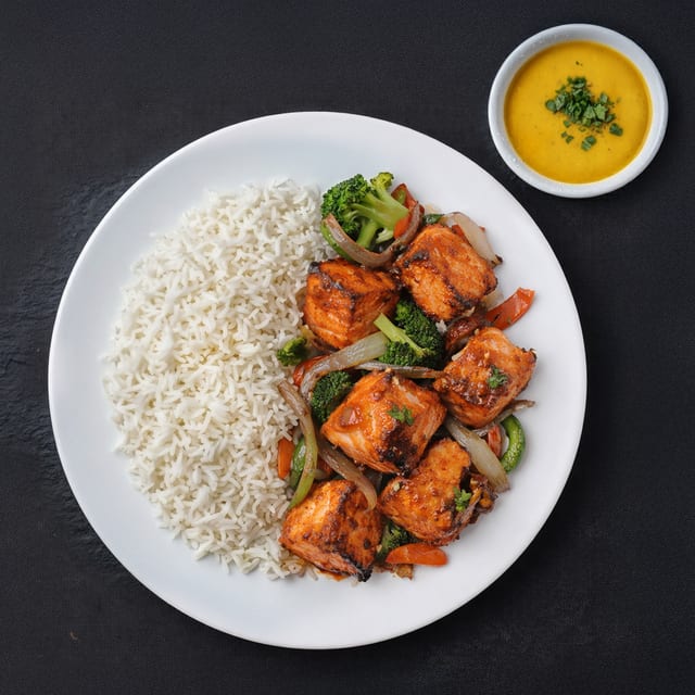 Tandoori Salmon Tikka.
